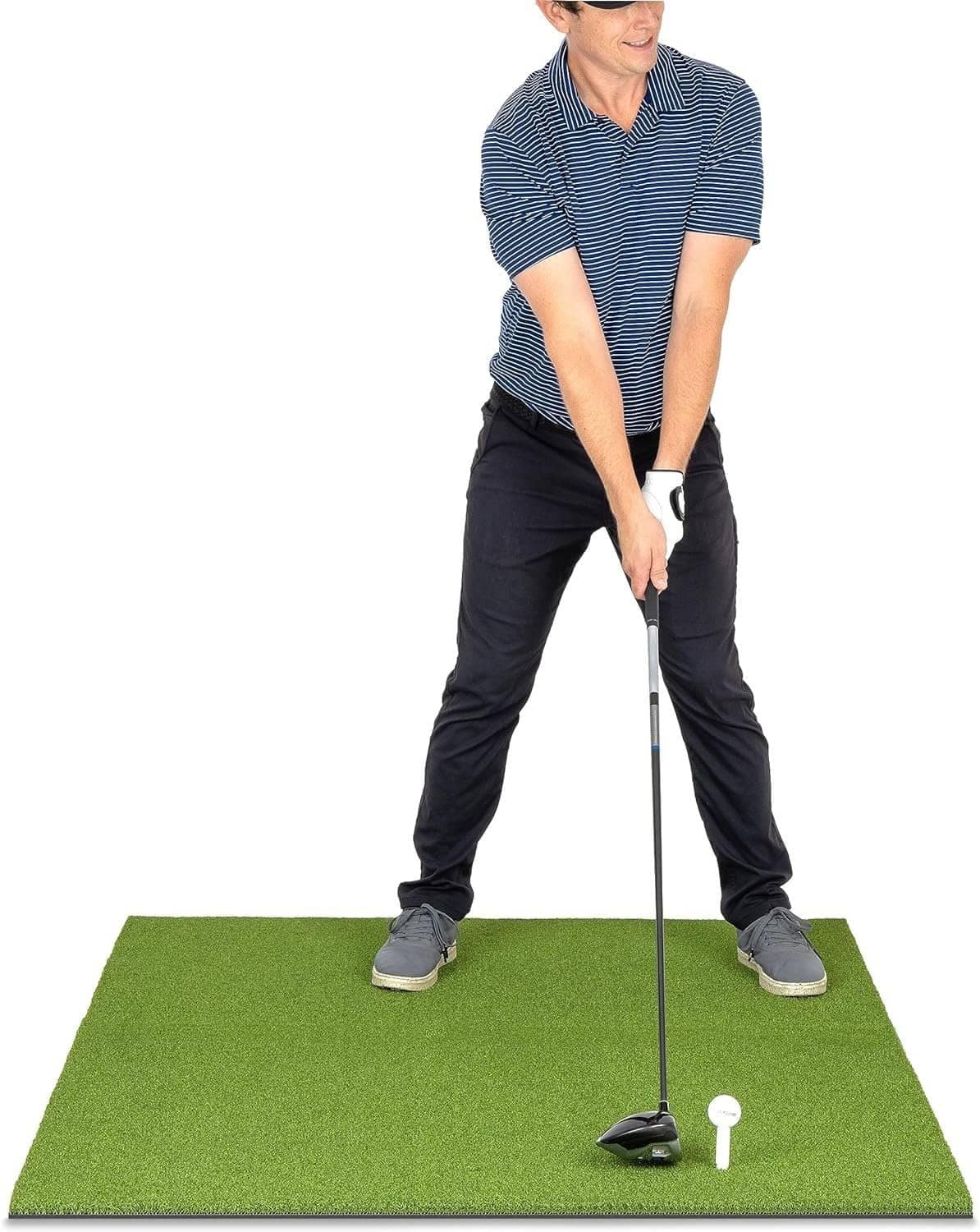 GoSports Golf Hitting Mat Artificial Turf Mat for Indoor/Outdoor Practice Includes 3 Rubber Tees - Standard, PRO, or Elite GoSports Golf Hitting Mat Artificial Turf Mat for Indoor/Outdoor Practice Includes 3 Rubber Tees - Standard, PRO, or Elite